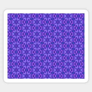Psychedelic Snowflakes Pattern Sticker